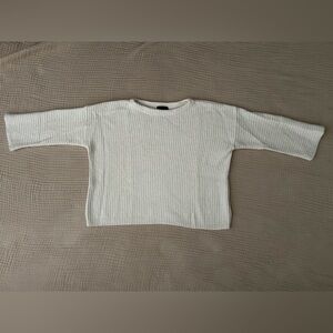 J. Crew Cozy Wool Knit Cream/Off-White Sweater